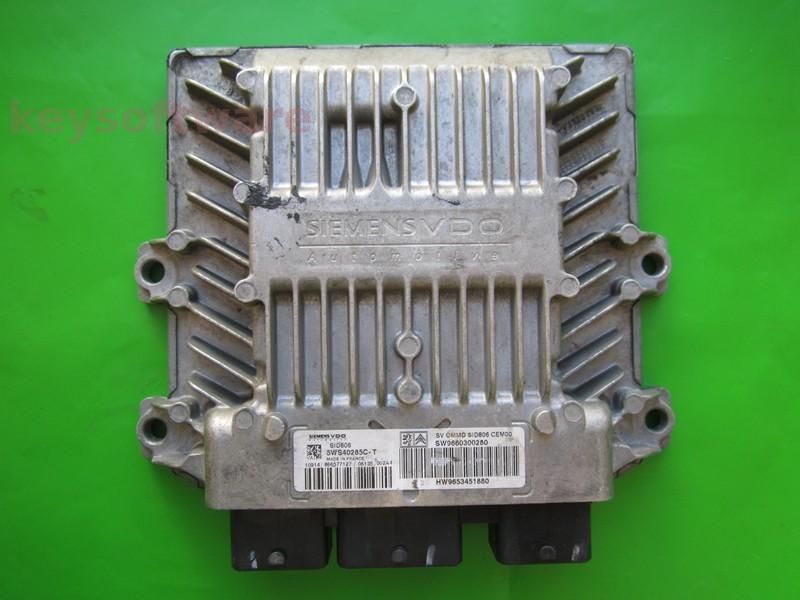 ECU Citroen C3 1.4HDI 9660300280 5WS40285C-T SID806 }