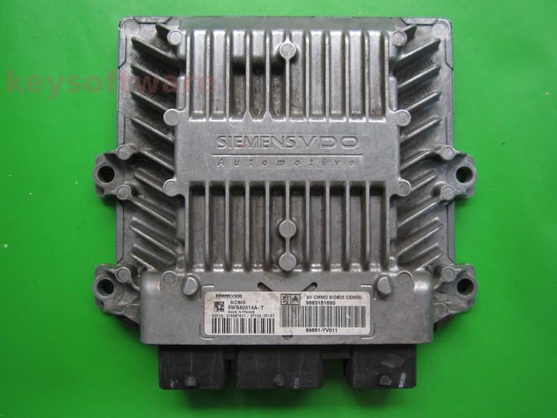 ECU Citroen C3 1.4HDI 9663181680 5WS40514A-T SID805
