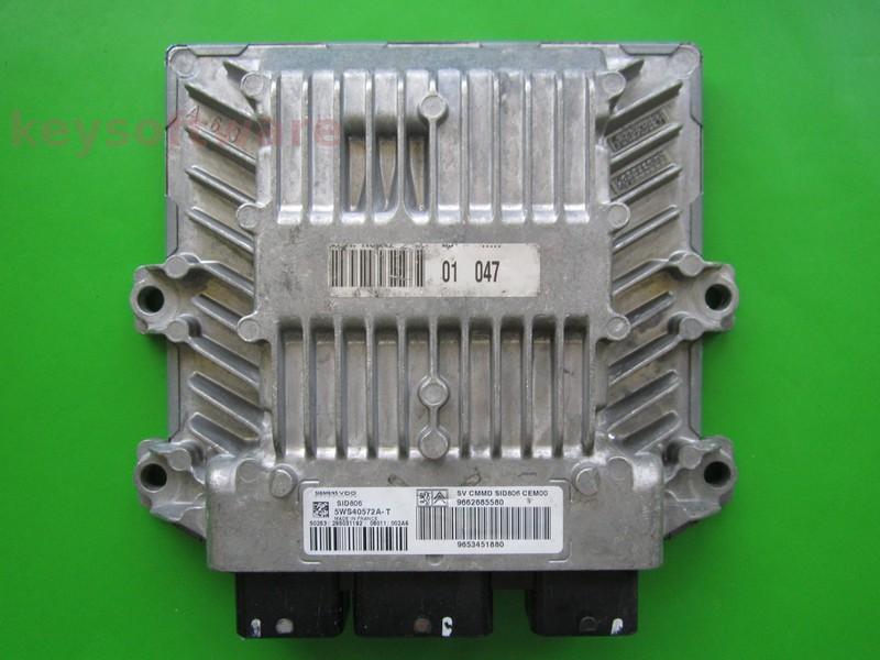 ECU Citroen C3 1.4HDI 9662685580 5WS40572A-T SID806 {