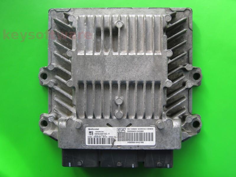ECU Citroen Jumpy 2.0HDI 9665100380 5WS40615C-T SID803A +}