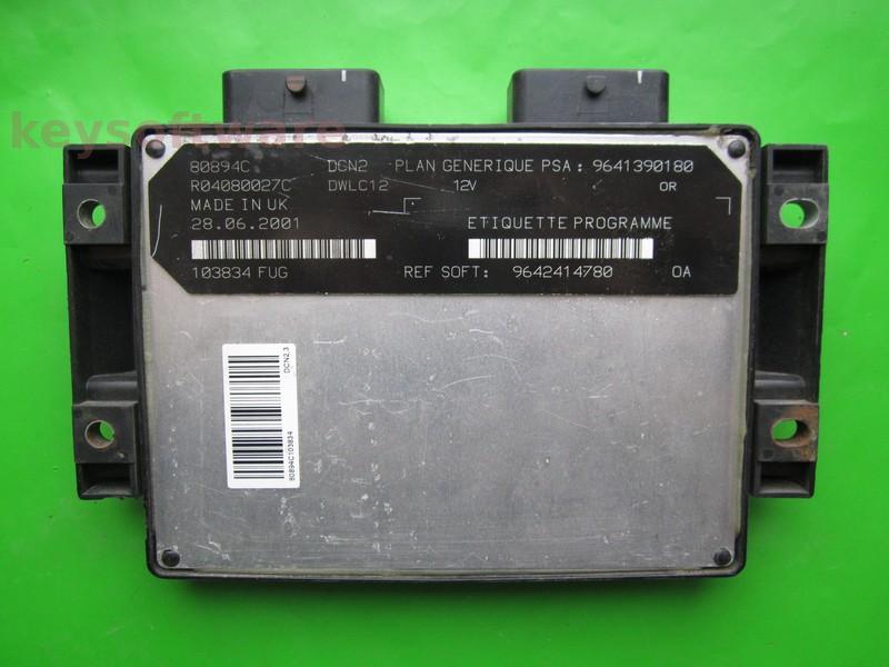 ECU Citroen Berlingo 1.9D 9642414780 9641390180 DCN2
