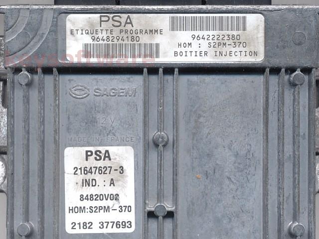 ECU Citroen C3 1.4 9648294180 21647627 S2PM-370