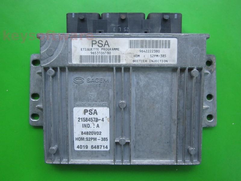 ECU Citroen C3 1.4 9653106180 21584578 S2PM-385