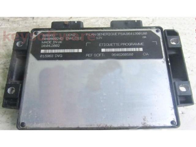 ECU Citroen C15 1.9D 9646260580 9641390180 DCN2 {