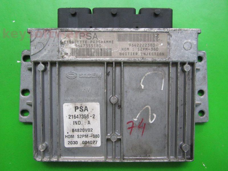 ECU Citroen C3 1.4 9647355180 21647358 S2PM-380