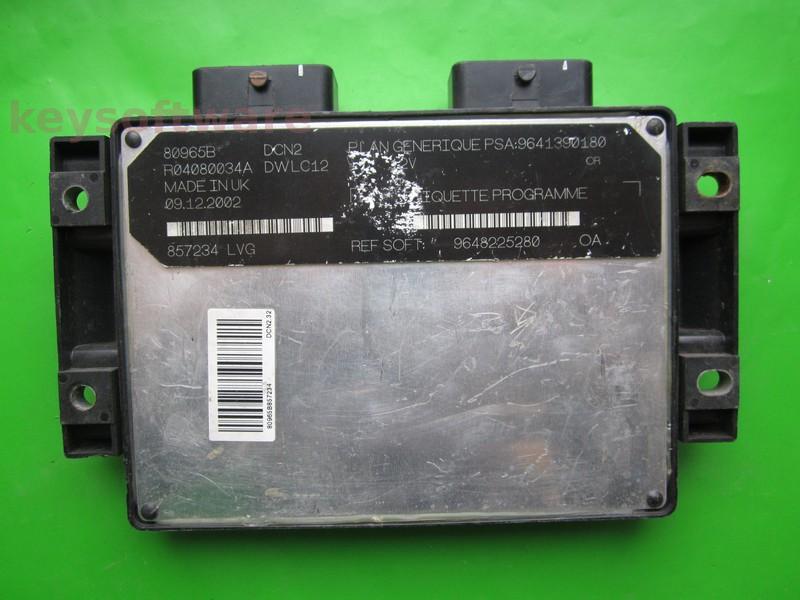ECU Citroen Berlingo 1.9D 9648225280 9641390180 DCN2