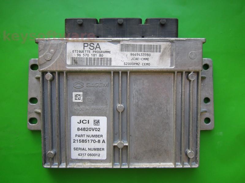 ECU Citroen C4 1.4 9657018180 21585170 S2000PM2