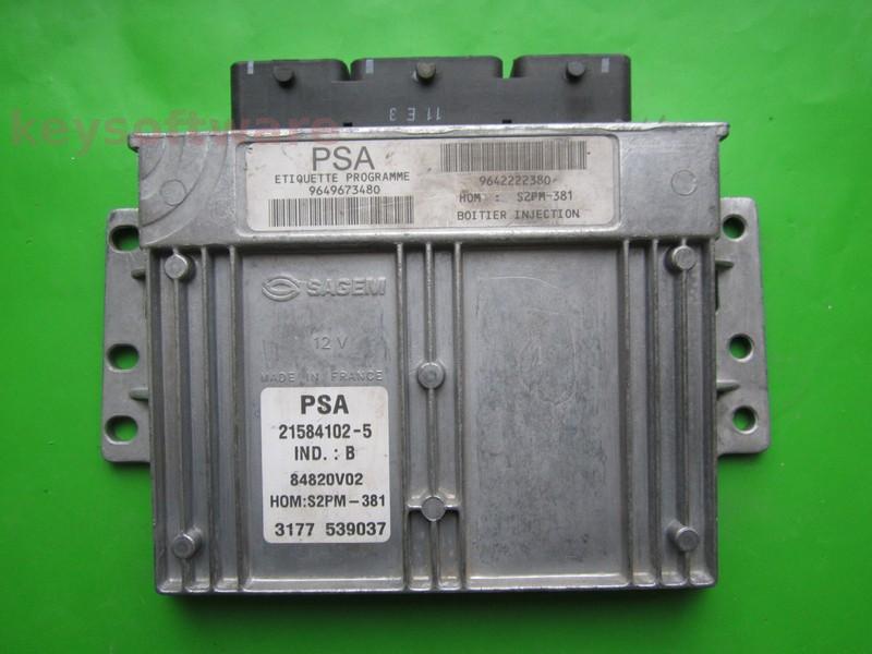 ECU Citroen C3 1.4 9649673480 21584102 S2PM-381