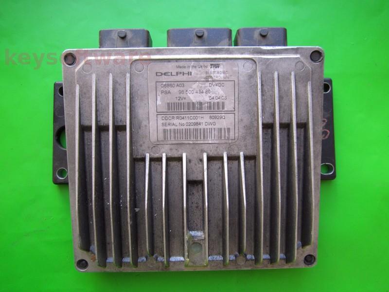ECU Citroen C3 1.4HDI 9650043480 80929Q DDCR }