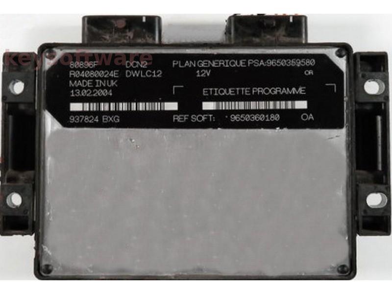 ECU Citroen Berlingo 1.9D 9650359580 9650360180 80896F DCN2 {