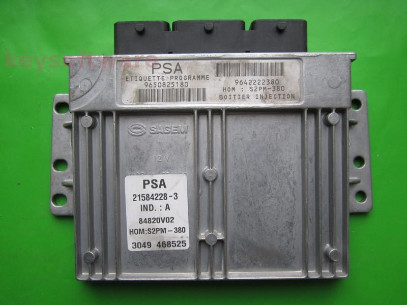 ECU Citroen C3 1.4 9650825180 21584228 S2PM-380