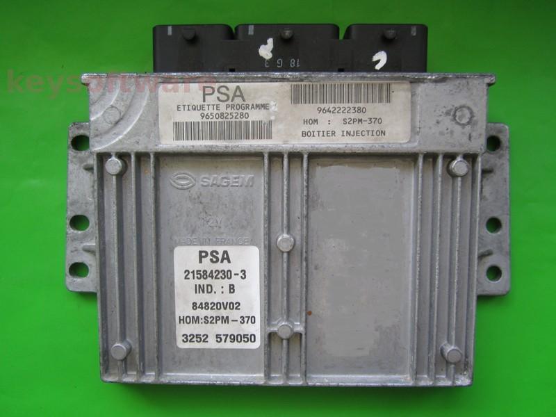 ECU Citroen C3 1.4 9650825280 21584230 S2PM-370 {
