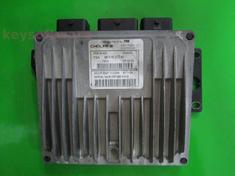 ECU Citroen C3 1.6HDI 9650920380 81110B DDCR