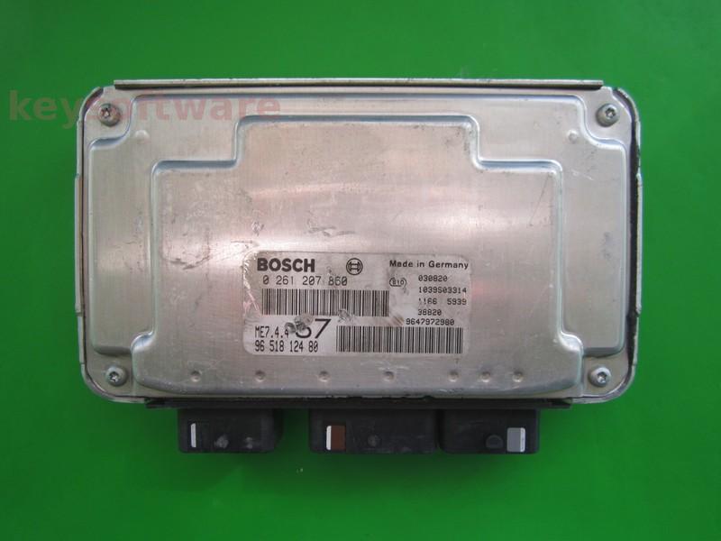ECU Citroen C3 1.6 9651812480 0261207860 ME7.4.4