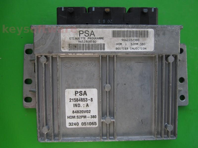 ECU Citroen C3 1.4 9652808580 21584653 S2PM-380