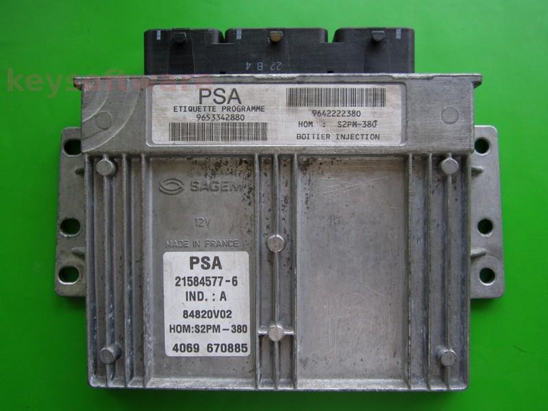 ECU Citroen C4 1.4 9653342880 21584577 S2PM-380
