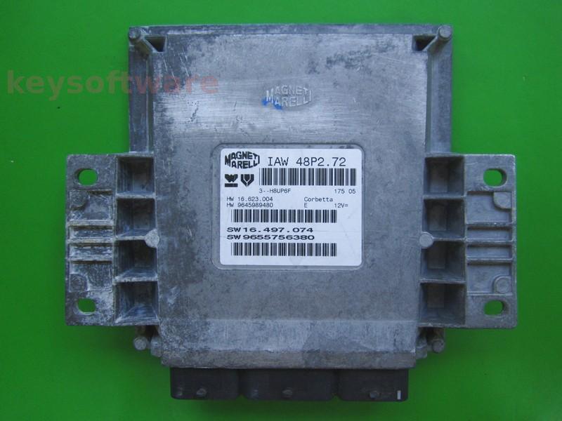 ECU Citroen C3 1.1 9655756380 9645989480 IAW 48P2.72