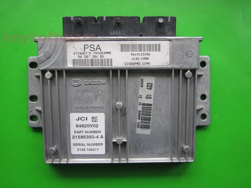 ECU Citroen C2 1.4 9658738480 21585350 S2000PM2