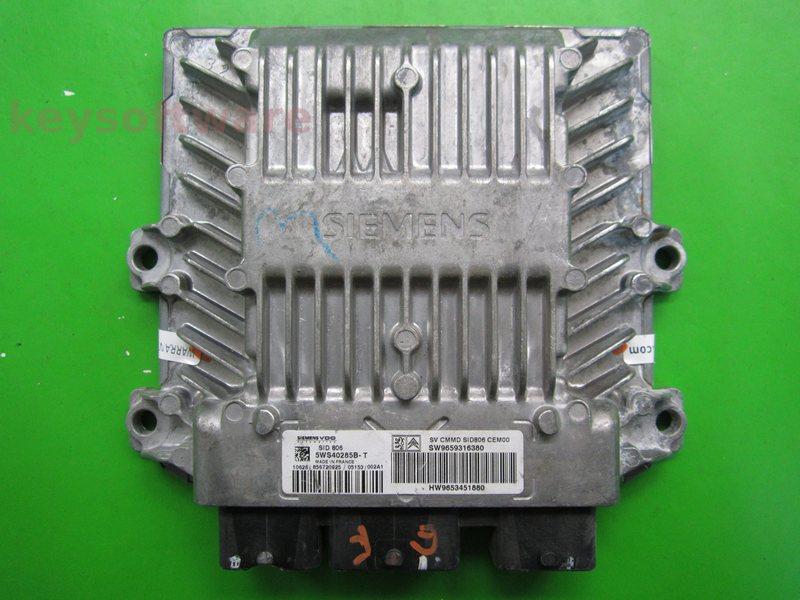 ECU Citroen C2 1.4HDI 9659316380 5WS40285B-T SID806