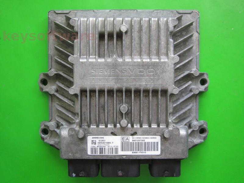ECU Citroen C1 1.4HDI 9661097080 5WS40168H-T SID805