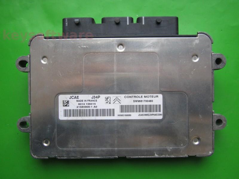 ECU Citroen C3 1.4 9661700480 21585900 J34P