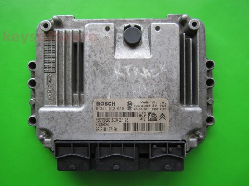 ECU Citroen Berlingo 1.6HDI 9661813780 0281012620 EDC16C34 9HW