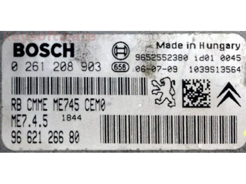 ECU Citroen C3 1.6 9662126680 0261208903 ME7.4.5 {