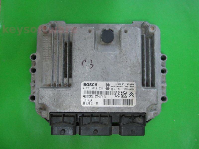 ECU Citroen C3 1.4HDI 9662311180 0281012621 EDC16C34
