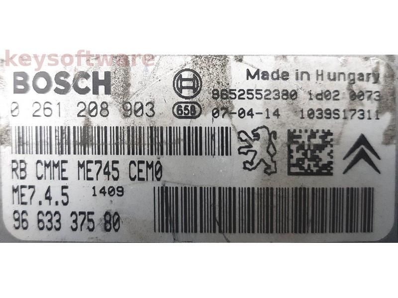 ECU Citroen C3 1.6 9663337580 0261208903 ME7.4.5 {