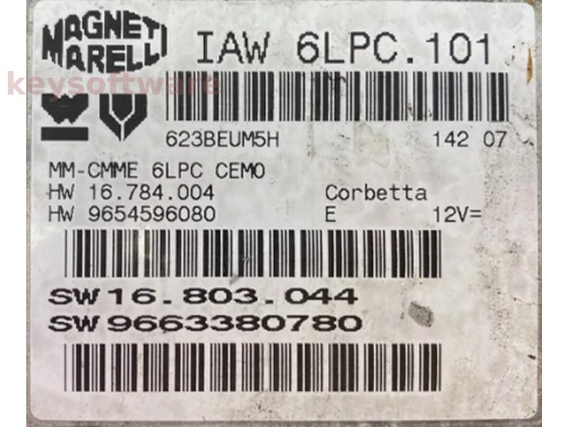 ECU Citroen C3 1.4 9663380780 9654596080 IAW 6LPC.101 {