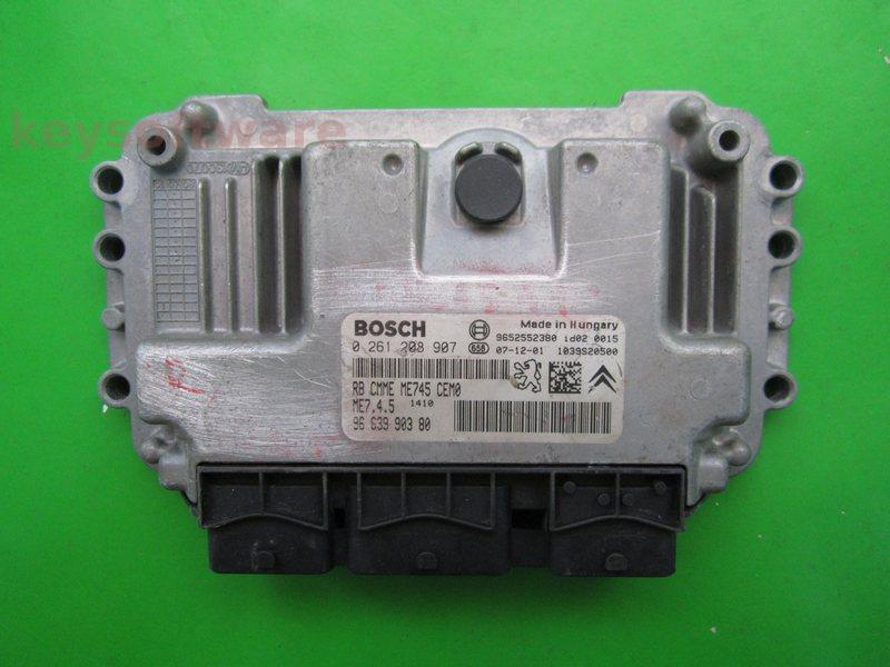 ECU Citroen C2 1.6 9663990380 0261208907 ME7.4.5 {