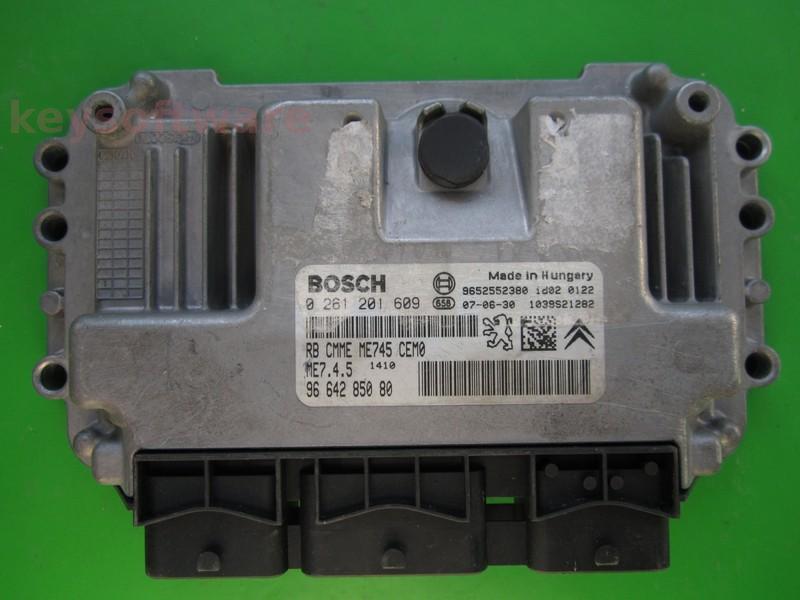ECU Citroen C4 1.6 9664285080 0261201609 ME7.4.5