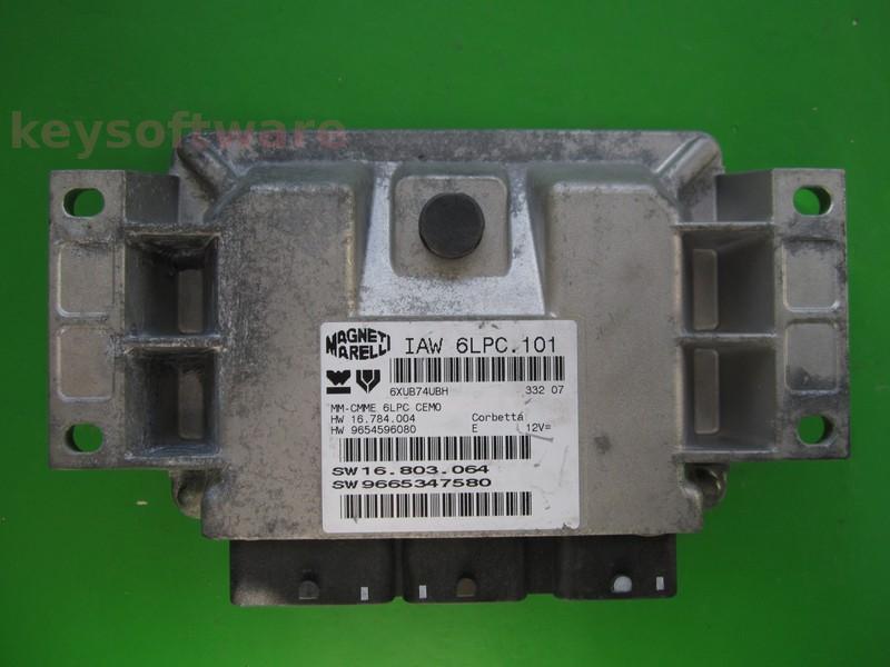 ECU Citroen C3 1.4 9665347580 9654596080 IAW 6LPC.101