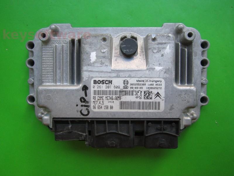 ECU Citroen C4 1.6 9665415880 0261201609 ME7.4.5