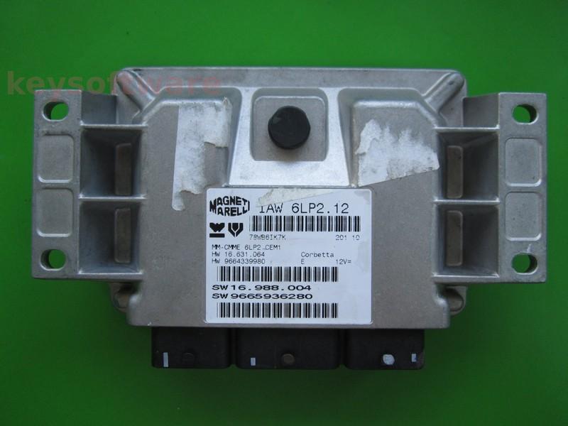 ECU Citroen C4 1.4 9665936280 9664339980 IAW 6LP2.12