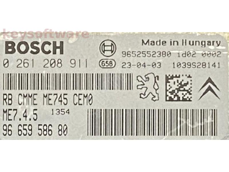 ECU Citroen C4 1.6 9665958680 0261208911 ME7.4.5 {