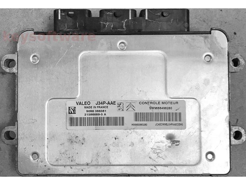 ECU Citroen C3 1.4 9666498280 21586689 J34P-AAE {+