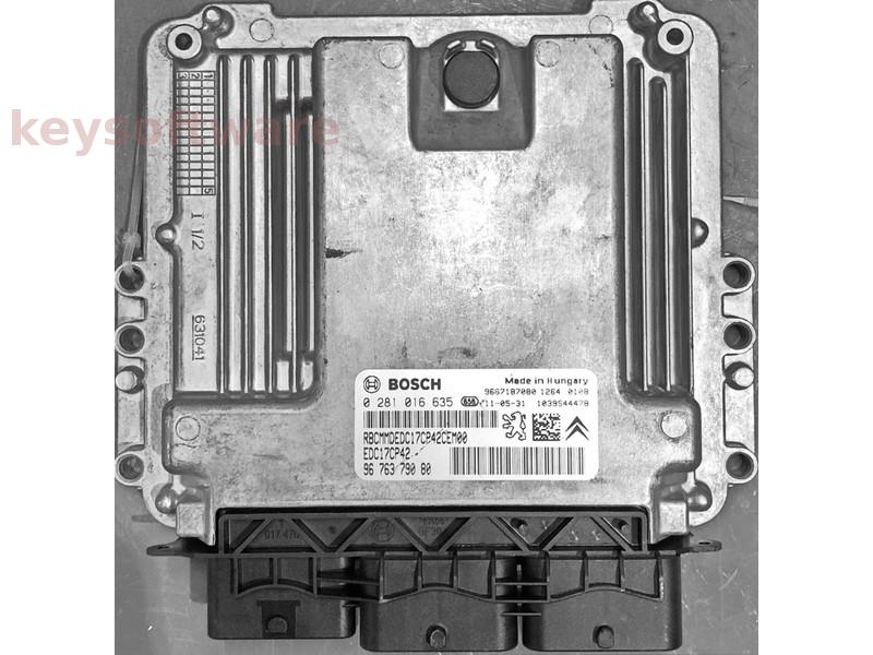 ECU Peugeot 508 2.2HDI 9676379080 0281016635 EDC17CP42