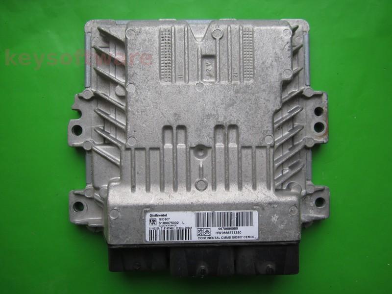 ECU Citroen Berlingo 1.6HDI 9678686080 S180075002L SID807^