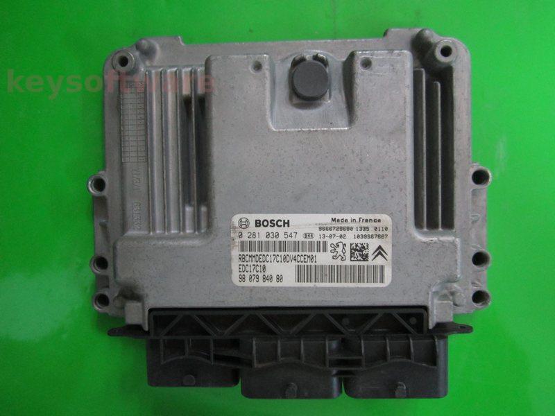 ECU Peugeot 208 1.6HDI 9807984080 0281030547 EDC17C10 {
