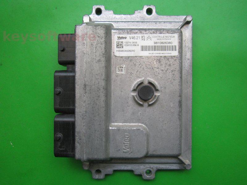 ECU Citroen C-Elysee 1.6 9810826380 V29055364A V46.21