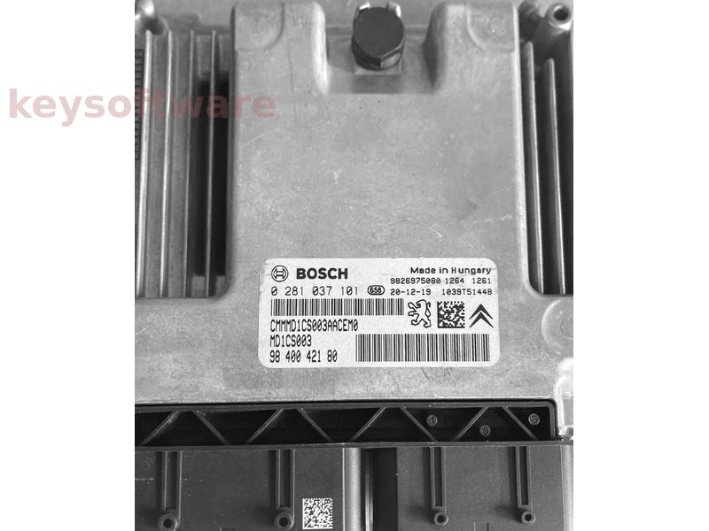ECU Citroen C3 1.5HDI 9840042180 0281037101 MD1CS003 {