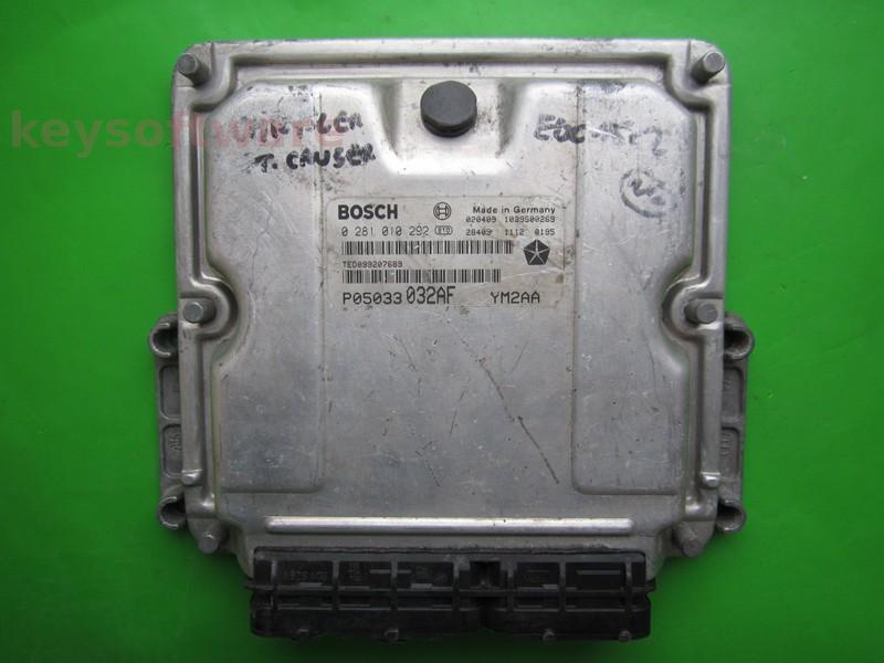 ECU Chrysler PT Cruiser 2.2CRD P05033032AF 0281010292 EDC15C5