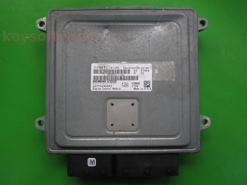 ECU Chrysler Sebring 2.0 P04692101AE A2C53240963 SIM90E