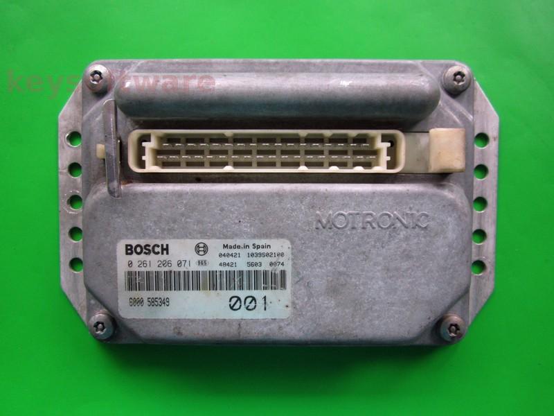 ECU Dacia Papuc 1.4 585349 0261206071 MA1.7