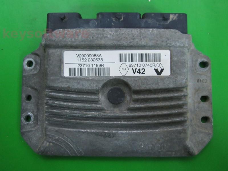 ECU Dacia Duster 1.6 237101189R V29009088A V42