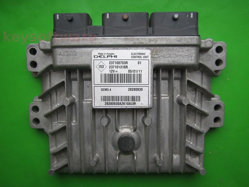 ECU Dacia Duster 1.5DCI 237101316R 28280930 DCM3.4 {