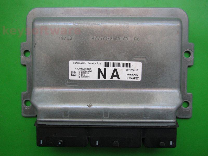 ECU Dacia Logan 1.0 237103629S 237103621S EMS3140