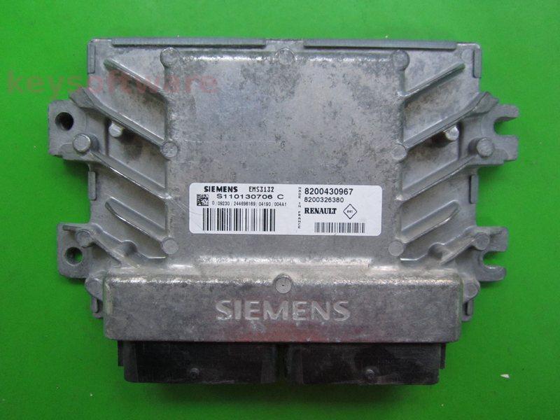ECU Dacia Logan 1.4 8200430967 S110130706C EMS3132