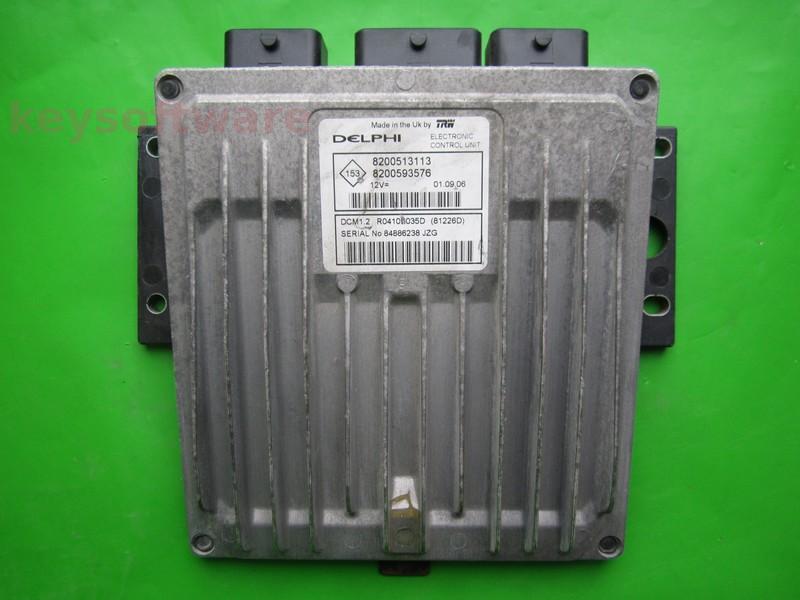 ECU Dacia Logan 1.5DCI 8200593576 81226D DCM1.2 }